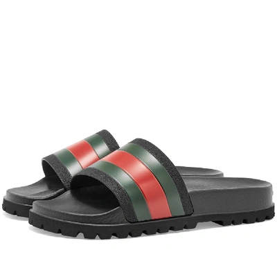 Gucci Pursuit Trek Slide In Black