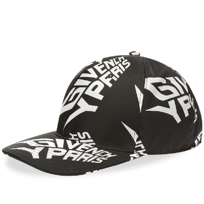 Givenchy Extreme Logo Curved Peak Cap In Black