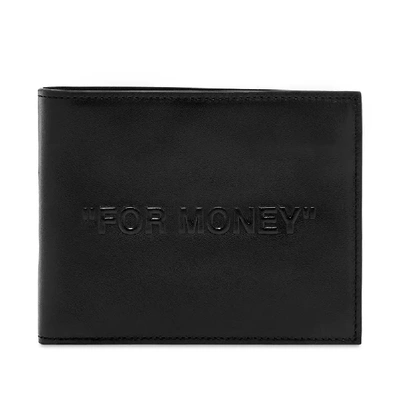 Off-white For Money Billfold Wallet In Black