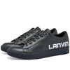 Lanvin Low Top Logo Sneakers In Blue