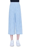 AKRIS PUNTO HIGH WAIST CHAMBRAY CULOTTES,527130098117