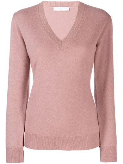 Fabiana Filippi V-neck Jumper In Pink