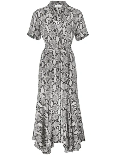 A.l.c Clarkson Snakeskin print Midi Shirtdress In Grey snakeskin ModeSens GB