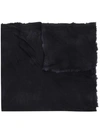 AVANT TOI AVANT TOI CONTRAST PANEL SHAWL - BLACK