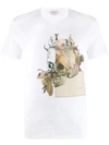 ALEXANDER MCQUEEN ALEXANDER MCQUEEN FLORAL SKULL T-SHIRT - 白色