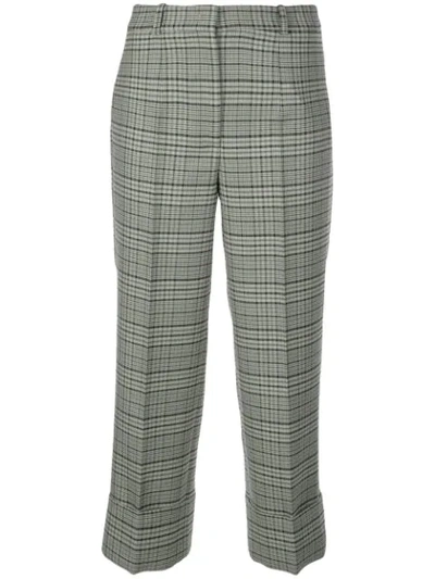 Michael Kors Collection Tartan Print Trousers - 绿色 In Green