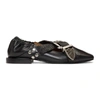 TOGA TOGA PULLA BLACK BUCKLE BALLERINA FLATS