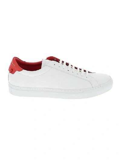 Givenchy White & Red Urban Knots Sneakers