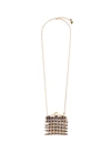 ROSANTICA 'Emile' glass crystal pouch pendant necklace