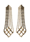 ROSANTICA 'OASIS' GLASS CRYSTAL LATTICE DROP EARRINGS