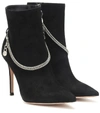 GIANVITO ROSSI ANNIE 115 SUEDE ANKLE BOOTS,P00398091