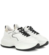 Hogan Maxi I Active Leather Sneakers In White
