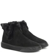 HOGAN WINTERY FEELING SUEDE ANKLE BOOTS,P00407228