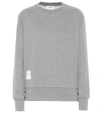 Thom Browne Grey Classic Loopback Crewneck Sweatshirt In Grey