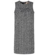 N°21 HERRINGBONE WOOL-BLEND MINIDRESS,P00393770