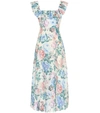 ZIMMERMANN Verity floral linen dress,P00398692