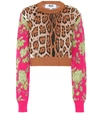MSGM Leopard-print wool-blend sweater,P00400663
