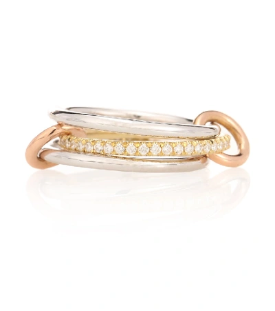 Spinelli Kilcollin Sonny Mx 18kt White, Yellow And Rose Gold Diamond Ring