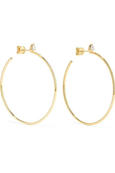 Anita Ko 18-karat Rose Gold Diamond Hoop Earrings
