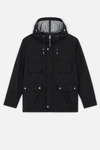 AMI ALEXANDRE MATTIUSSI PATCHED POCKETS BONDED PARKA,A19OW10020513810658