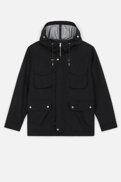 Ami Alexandre Mattiussi Patched Pockets Bonded Parka In Black
