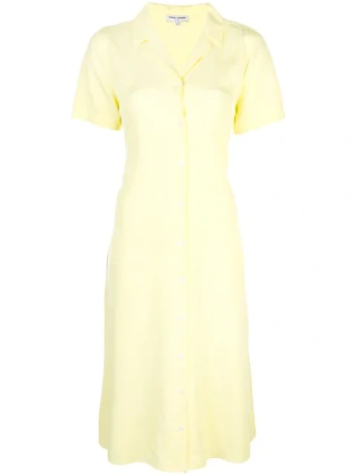 Opening Ceremony Lace-up Back Shirtdress In 7938 Daffodil
