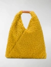 MM6 MAISON MARGIELA SMALL FAUX SHEARLING TOTE,S54WD0043PS54914067066