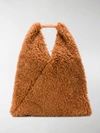 MM6 MAISON MARGIELA FAUX SHEARLING TOTE,S54WD0043PS54914109716