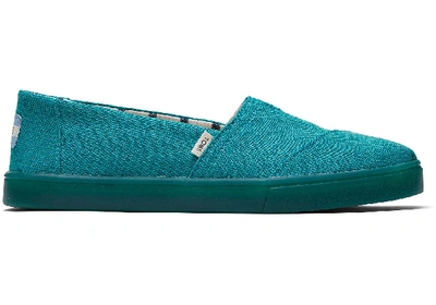 Toms Green Lake Heritage Canvas Women's Cupsole Classics Venice Collection Slip-on Shoes