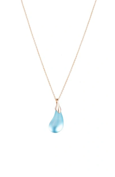 Alexis Bittar Dewdrop Pendant Necklace In Light Turquoise