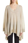 MISSONI METALLIC PONCHO SWEATER,MDB00023 BK0281