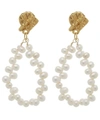 ALIGHIERI Gold-Plated Apollo’s Story Pearl Drop Earrings,5057865647241