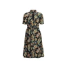 RUMOUR LONDON AKIKO KIMONO-STYLE SILK WRAP DRESS WITH ORIENTAL FLORAL PRINT IN BLACK