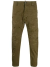 DSQUARED2 DISTRESSED CARGO TROUSERS