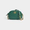 Tory Burch Kira Chevron Small Camera Bag In Green