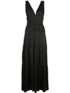 CYNTHIA ROWLEY CYNTHIA ROWLEY 'ZADIE' MAXIKLEID - SCHWARZ