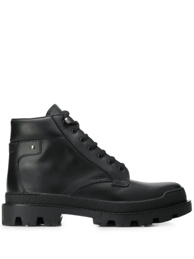 Prada Lace-up Hiking Boots - 黑色 In Black