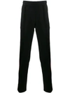 VERSACE VERSACE CONTRAST PIPED TRACK PANTS - 黑色