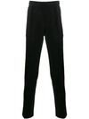Versace Black Sport Side-panel Track Pants In Black