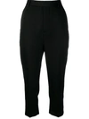 RICK OWENS TAILORED CROPPED TROUSERS