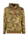 Burberry Casper Tb Monogram Hooded Sweatshirt In Khaki Green