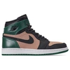 Nike Women's Air Jordan 1 Retro High Premium Casual Shoes, Green/brown