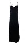 Nili Lotan Plunge Neck Slip Dress In Black