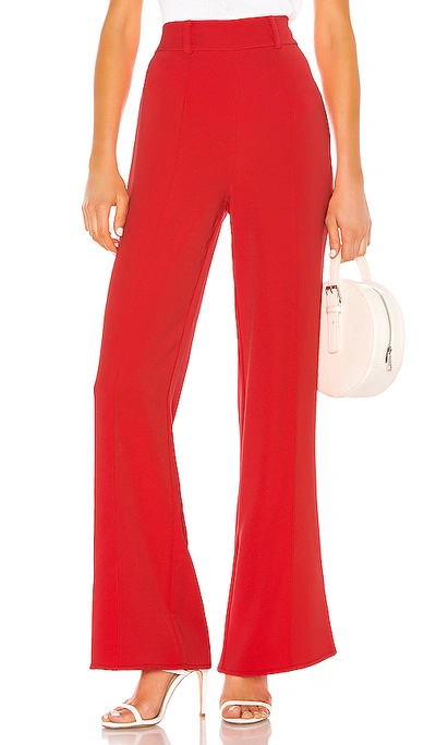 Lovers & Friends Lowell Pant In Coral Red