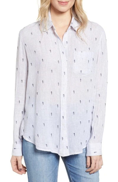 Rails Charli Shirt In Flocked Seahorses