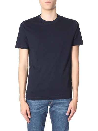 Brunello Cucinelli T-shirt Slim Fit In Blue