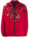 Versace Sportjacke Mit Harness-print In Red