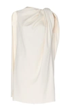 MARINA MOSCONE DRAPED STRETCH-CREPE TOP,759820