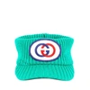 GUCCI GUCCI RIBBED LOGO PATCH VISOR