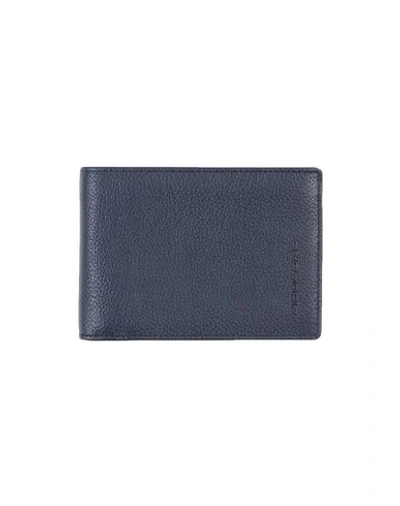 Piquadro Wallets In Dark Blue